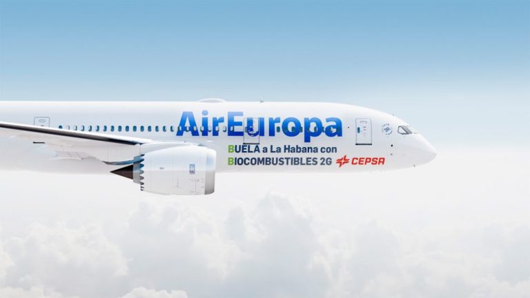 Air Europa volará a La Habana con biocombustibles