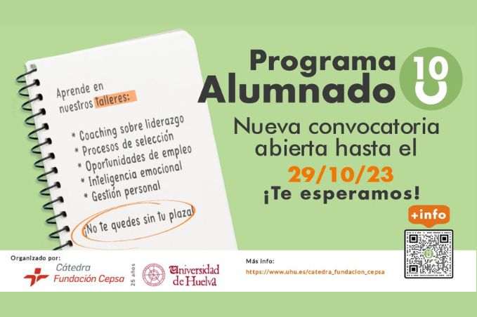 A punto de concluir el plazo de presentación de solicitudes para participar el programa Alumnado 10C de la Cátedra Fundación Cepsa