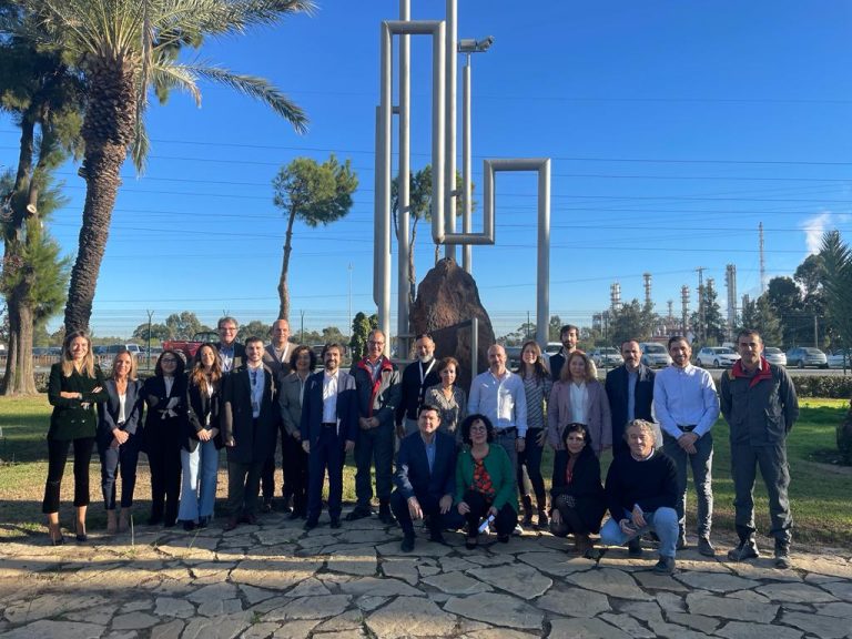 El presidente de IUPAC Javier García visita las instalaciones del Parque Energético La Rábida de Cepsa
