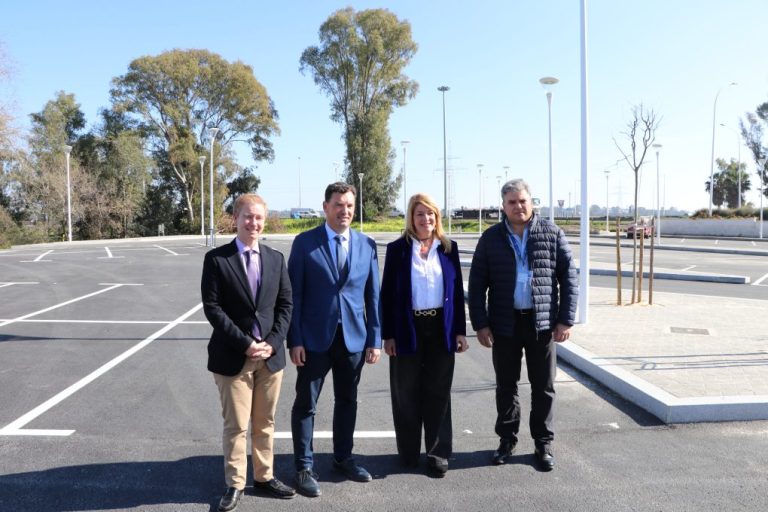 El Puerto de Huelva pone en servicio desde hoy 139 nuevas plazas de aparcamientos en las inmediaciones del Monumento a Colón