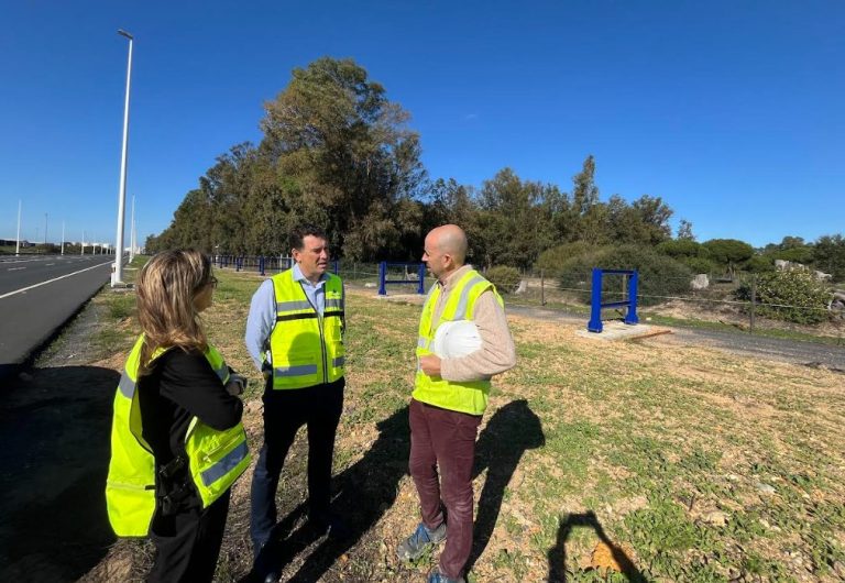 El Puerto de Huelva ultima la colocación de la infraestructura metálica que albergará la red de conducción de frío hasta el Hub Logístico de Frío