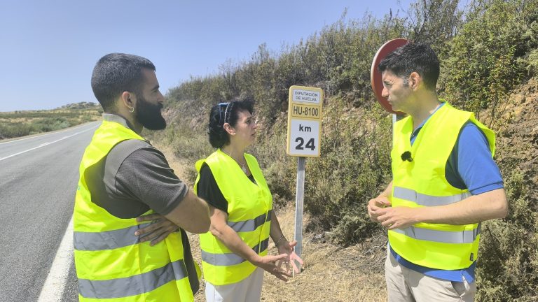 La Diputación de Huelva proyecta una inversión de 800.000 euros para rehabilitar la carretera HU-8100 entre Encinasola y Aroche