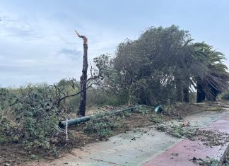 La borrasca Claudia provoca medio centenar de incidencias en la Costa