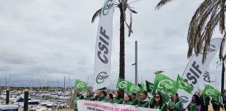 CSIF se moviliza por la plantilla de la Agencia Pública de Puertos