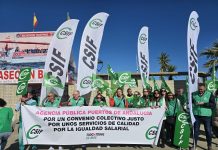 Concentración en Isla Cristina contra la «privatización» de la Agencia Pública de Puertos