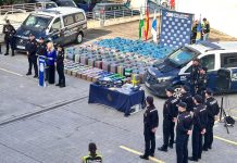 Intervenido el mayor alijo de cocaína de la historia en la costa de Huelva