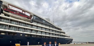 El Puerto de Huelva recibe por primera vez el crucero Le Champlain