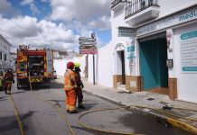 Incendio en una clínica de reconocimientos médicos en Cartaya Incendio Cartaya
