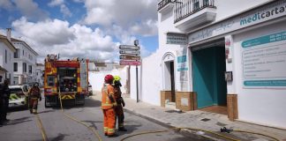 Incendio en una clínica de reconocimientos médicos en Cartaya Incendio Cartaya