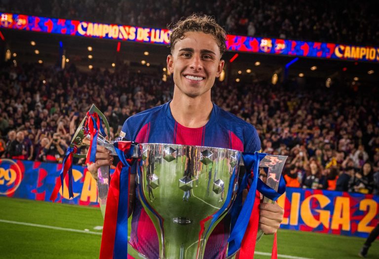 Fermín López gana su segunda Liga con el Barça