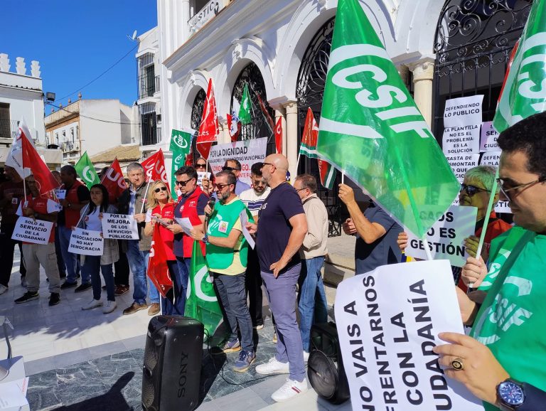CSIF exige respuestas al Ayuntamiento de Almonte en una jornada de huelga de «amplio seguimiento»