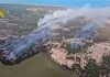 El incendio de Doñana afecta ya a más de 250 hectáreas Incendio en Doñana