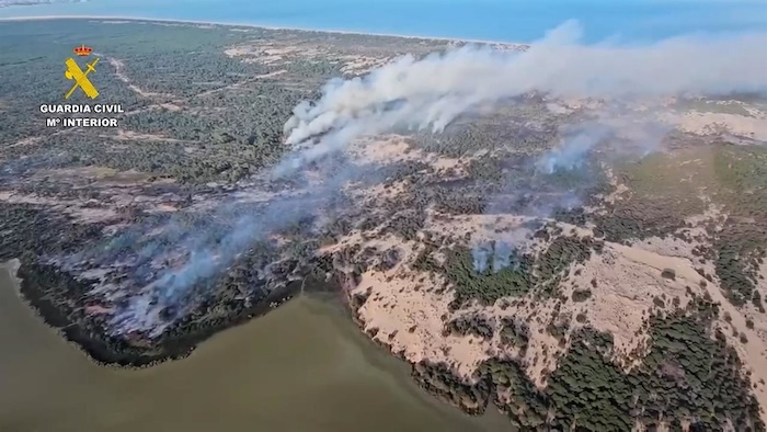 Incendio en Doñana