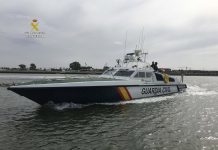 Abren fuego contra guardias civiles al intentar descargar hachís en la ría de Punta Umbría