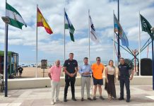 Las playas de Lepe izan seis banderas y distintivos de calidad