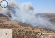 El Infoca lucha contra un segundo incendio en Alosno