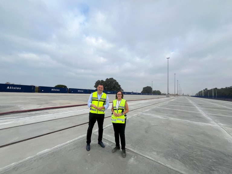 El Puerto culmina la ampliación de la terminal ferroviaria del Muelle Sur