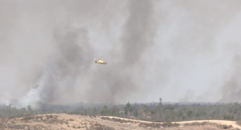 Más de 500 efectivos luchan contra las llamas en el incendio sin control de Niebla