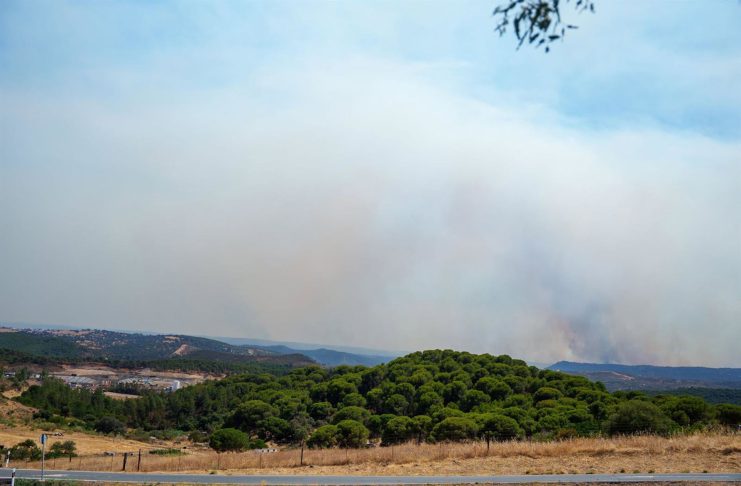 Evolución positiva del incendio de Niebla
