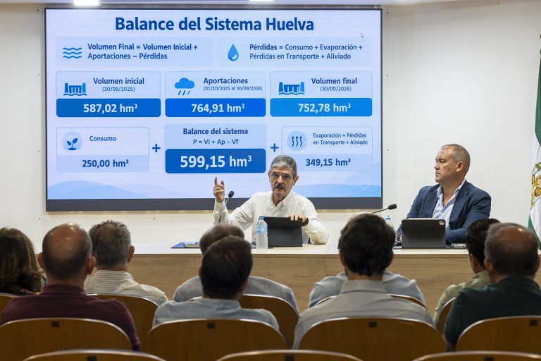 Huelva Riega advierte: «Las buenas reservas no resuelven el déficit de agua de la provincia»